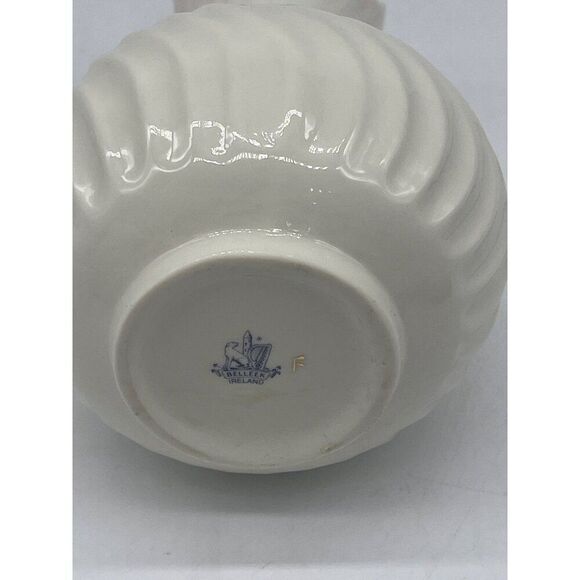 Belleek Ireland Swirl Globe Porcelain Vase - Picture 5 of 5